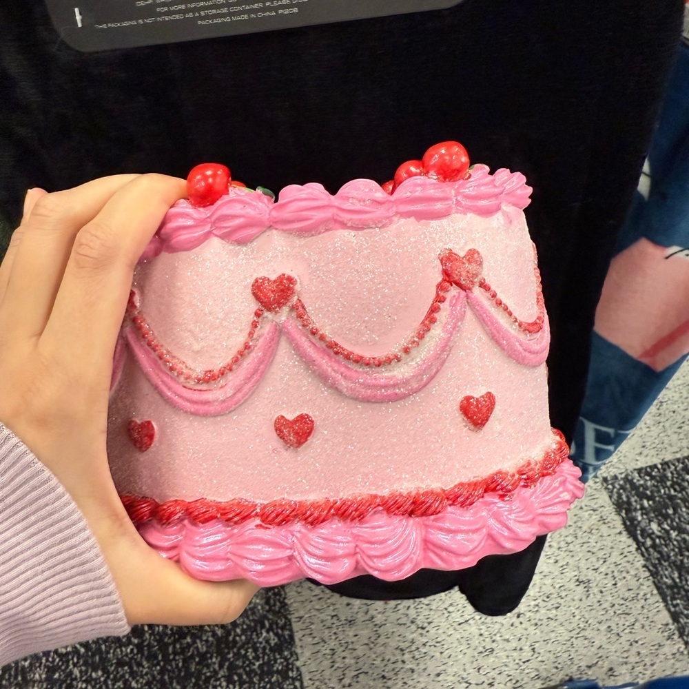 Pink Heart-Shaped Decorative cake decor - Picture 2 of 3